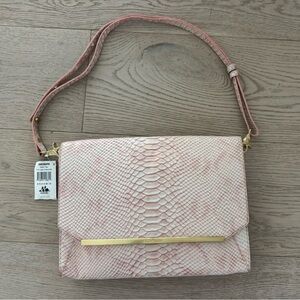 BRAHMIN NWT Tablet Flap Pink Lady Anaconda Purse